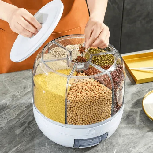 Dispensador gira  alimentos 6 divisiones